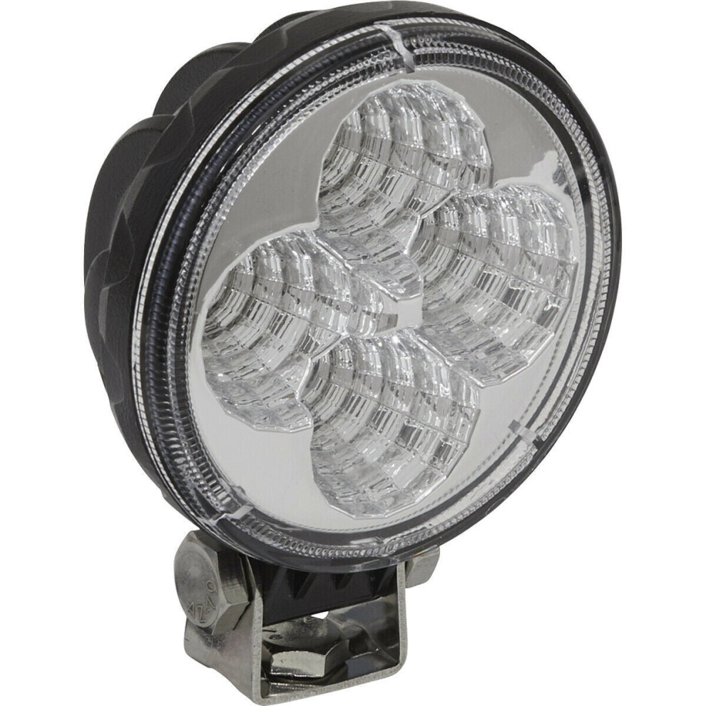 Waterproof Work Light & Mounting Bracket -12W SMD LED  - 80mm Round Flash Torch
