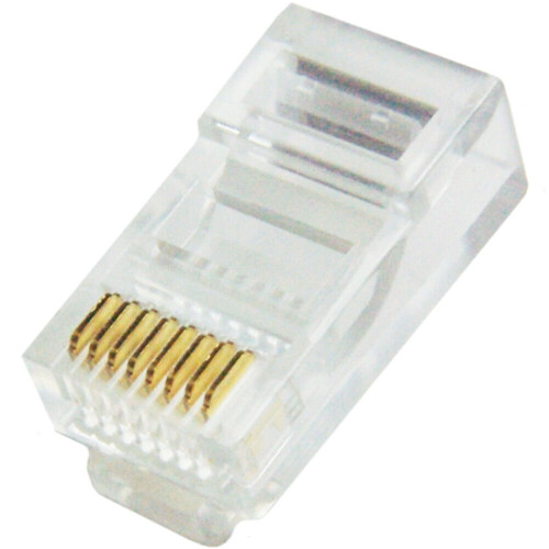 Loops 100x RJ45 CAT5e Cable Crimp Connectors Jack Plugs 8P8C Network Ethernet Data End 1