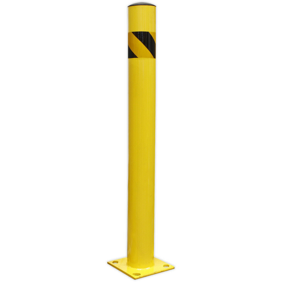 1050mm Anti-Collision Safety Bollard - Car Park / Warehouse Floor Mounted Post