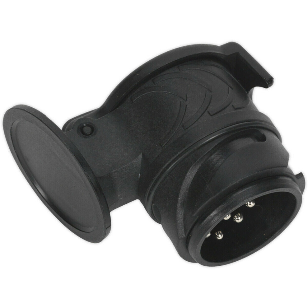 Loops Socket Conversion Adaptor - 13-Pin Euro To 7-Pin N-Type 12V Plug - Caravan Tow
