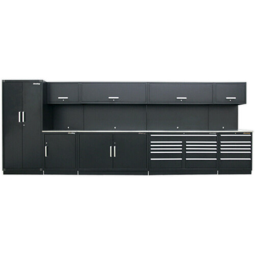 Loops 5.6m Modular Garage Storage System - Steel Construction - Workshop Cabinets