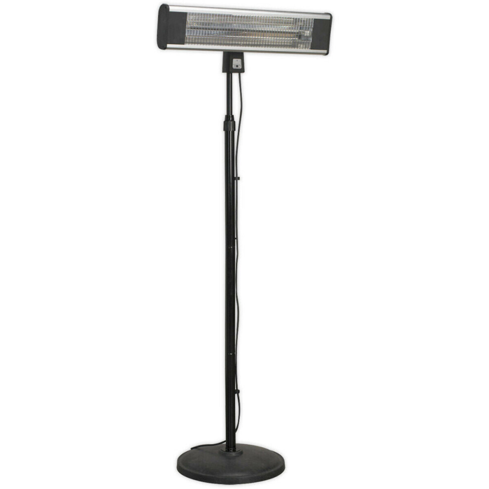 1800W Infrared Patio Heater - High Efficiency - Telescopic Floor Stand