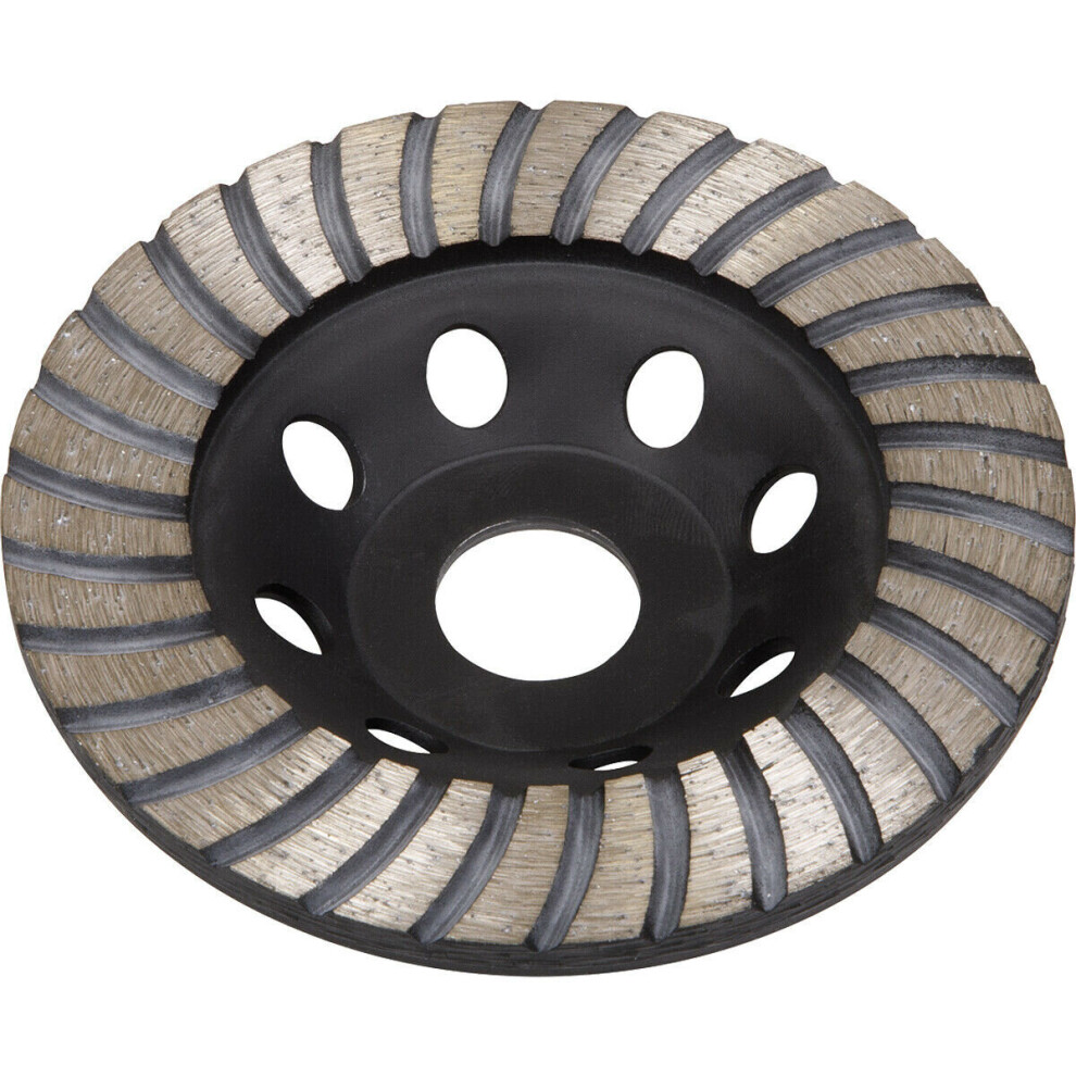 Loops 115Mm Stone & Concrete Angle Grinding Disc - 22Mm Bore - Turbo Row Segments