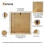 (12x12 Inch) Square Size Pine Picture Frame Wall Art Frames Flat Wooden Effect Poster Frame 9