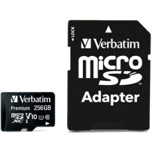 Micro SDXC VERBATIM Premium 256GB - Klasse 10