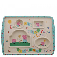 Peppa Pig Make Dinner Fun Game Plate