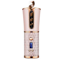 Cordless Auto Curling Iron, JOKBEN Wireless Electric Rotating Hair Curlers with 5000mAh Rechargeable Battery Heat Isolating Chamber LCD Display 6 Kind