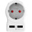 Adaptador - SKROSS - EUROPA A USA+ - 2 USB - Blanco - Rectangular 1
