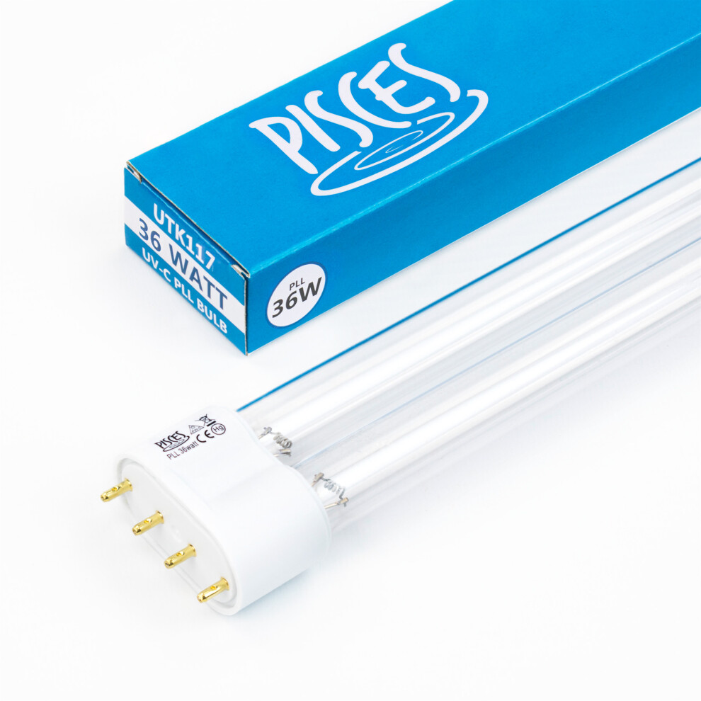 Pisces 36w (watt) PLL Replacement UV Bulb Tube Lamp for Pond Filter UVC