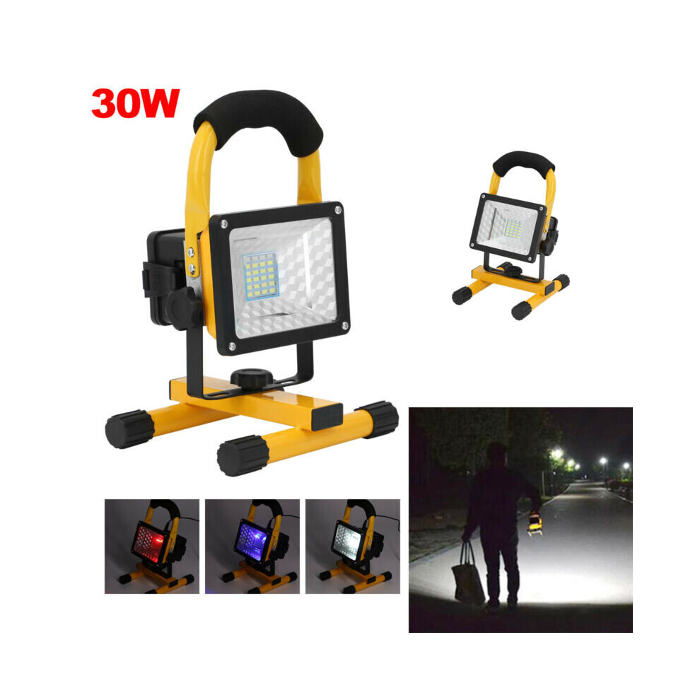 30W LED Rechargeable Portable Cordless Sturdy Camping Work Lamp
