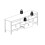 Barcelona Tv-unit 3 drawers in White 9
