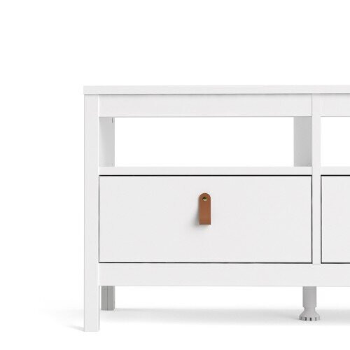 Barcelona Tv-unit 3 drawers in White 2