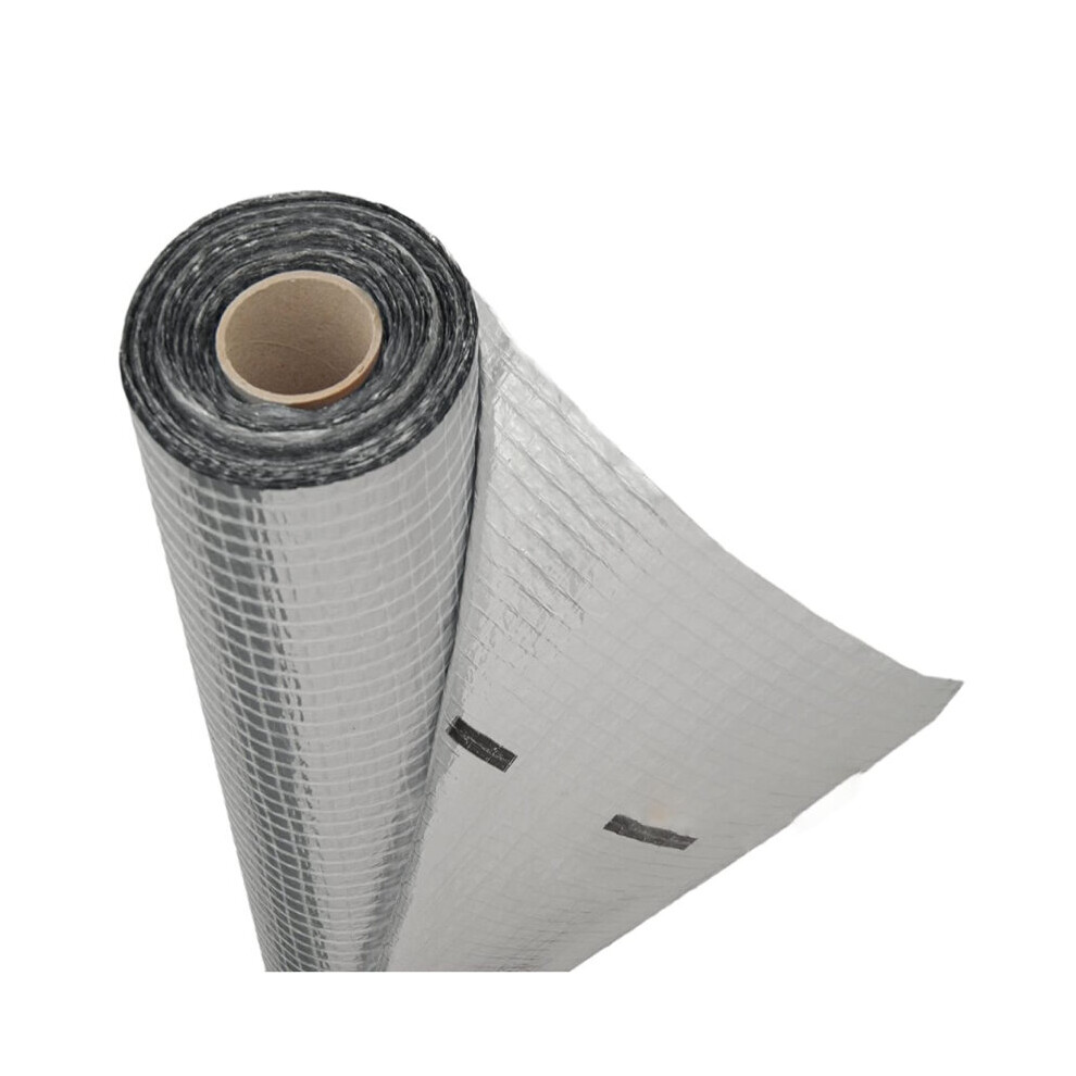 Vapour Barrier and Waterproof Thermal Insulation Aluminium Foil Membrane - Suitable for use in Walls, Floors and Roofs - 1.5m x 50m (75 SQ/M) - 110