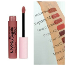 NYX PROFESSIONAL MAKEUP Lip Lingerie XXL Matt Läppstift - Strip'd Down (Korall Beige)