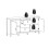 Barcelona Sideboard 2 doors + 3 drawers in Matt Black 2