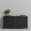 Barcelona Sideboard 2 doors + 3 drawers in Matt Black 7