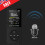 4GB MP3/MP4 player Black Supports 32GB Memory Card Lossless Decoding 8