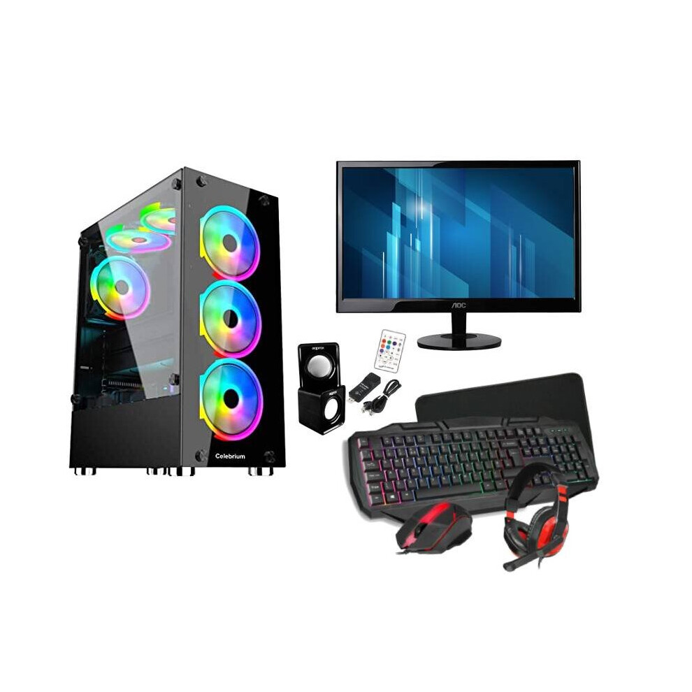 Gaming Pc Computer Bundle Intel Quad Core I5 16Gb 1Tb Win 10 2Gb Gt710 721107820154