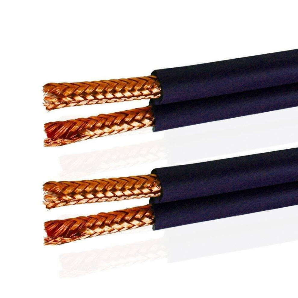 VAN DAMME 100m Twin Audio Interconnect Cable Dual Shotgun RCA Stereo Phono Wire