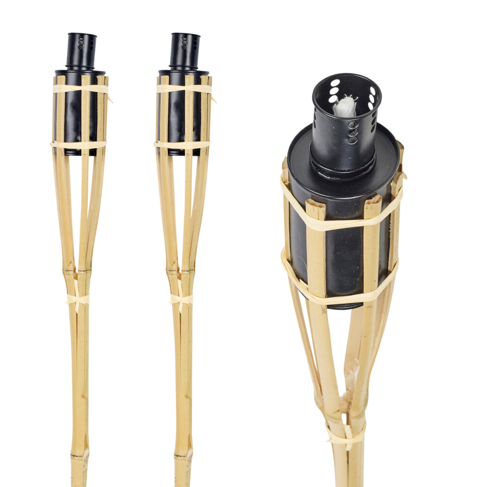 Urbn Living (2) 2Ft 1/2/4 Or 6 Bamboo Lantern Oil Lighting Burner