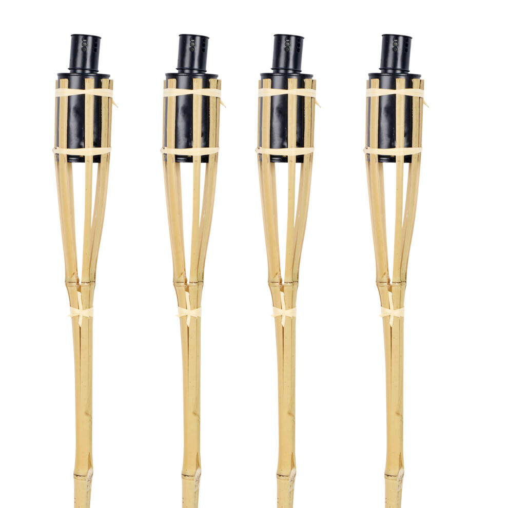 (4) 2ft 1/2/4 or 6 Bamboo Lantern Oil Lighting Burner