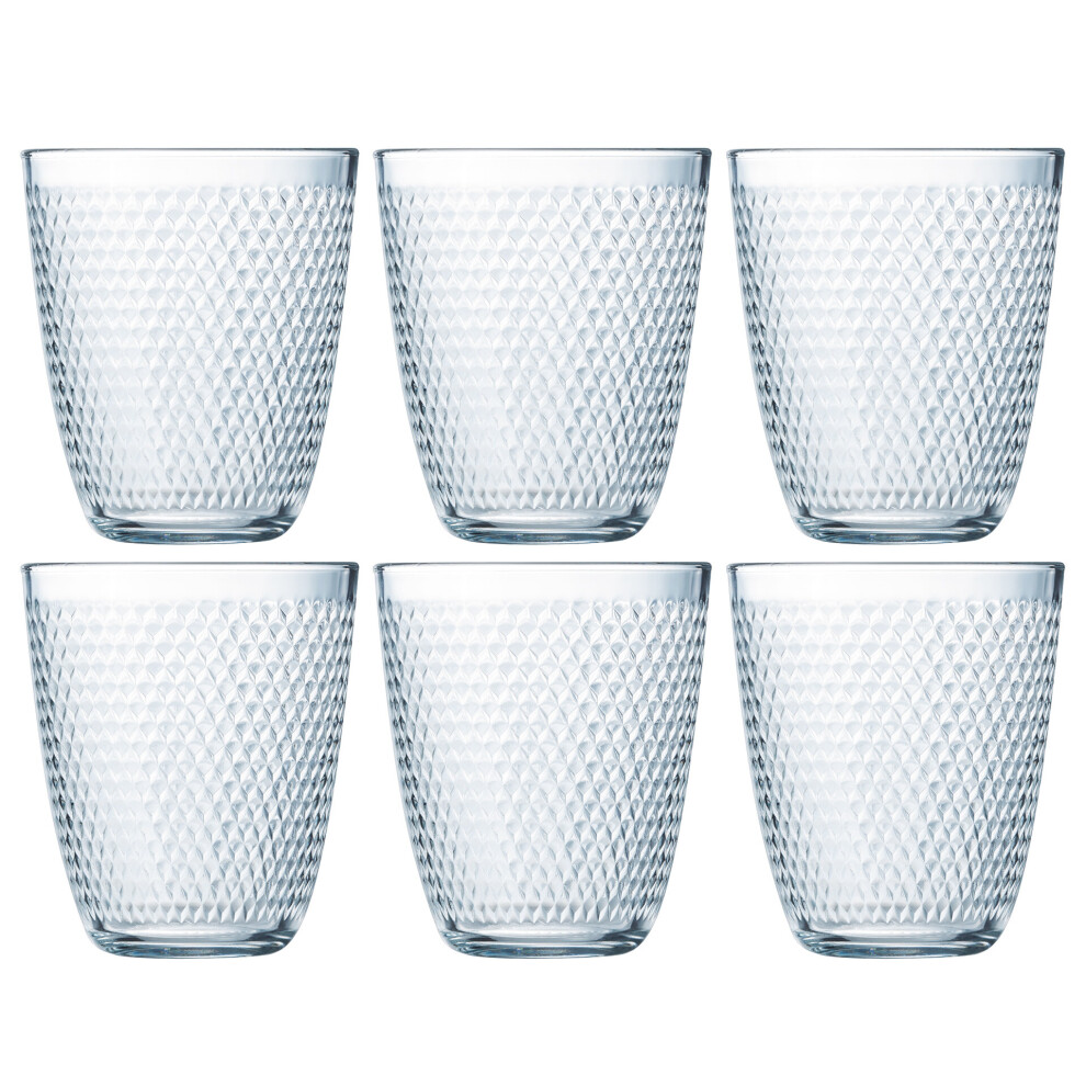 (6) Luminarc 310ml Drinking Glasses Set Water Whisky