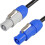 Loops 2m 3 Core Neutrik PowerCON Link Power Cable DMX Lighting Speaker Equipment Lead 1