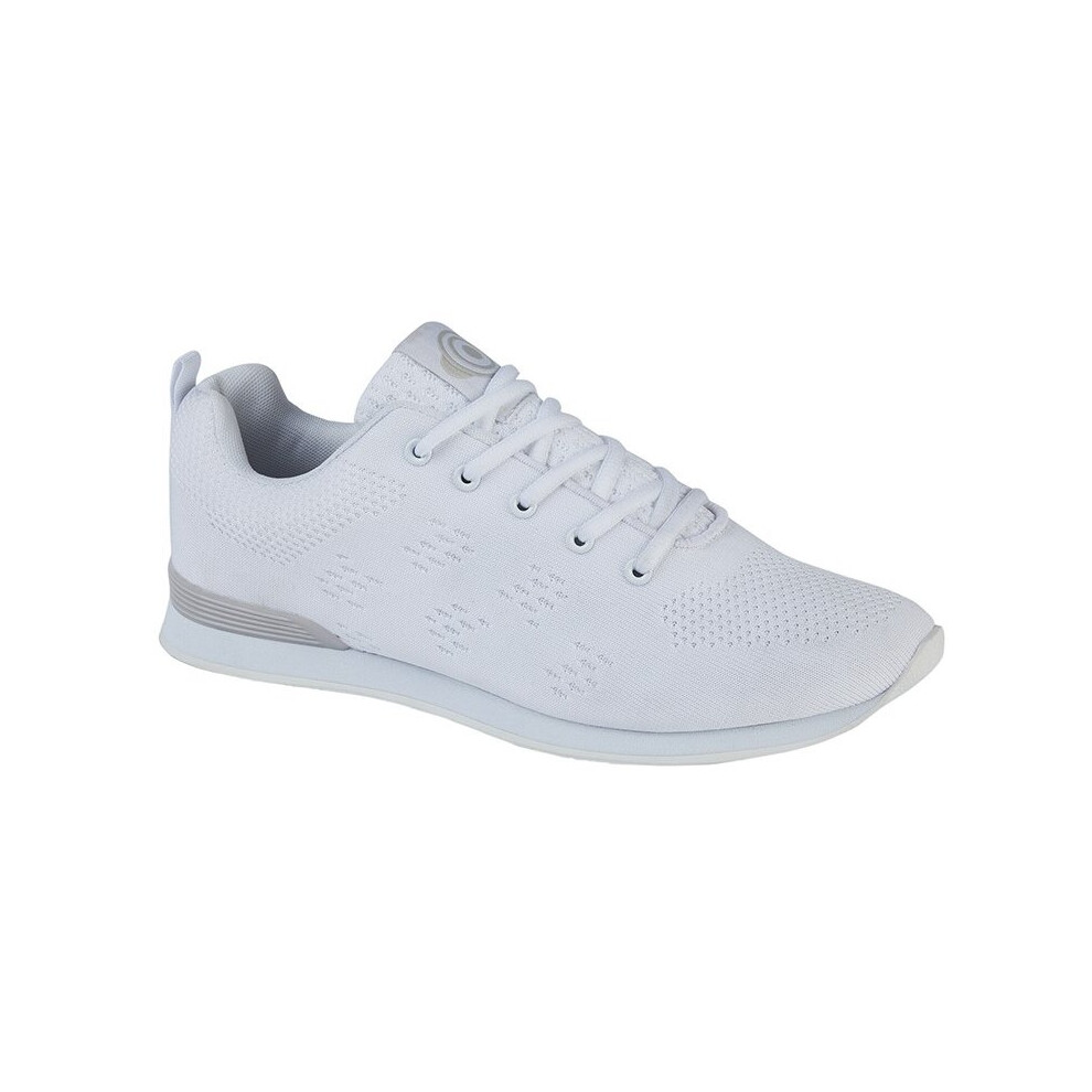 (7 UK) Dek Target Adult Unisex Bowl Trainers Lace Mesh Shoes White