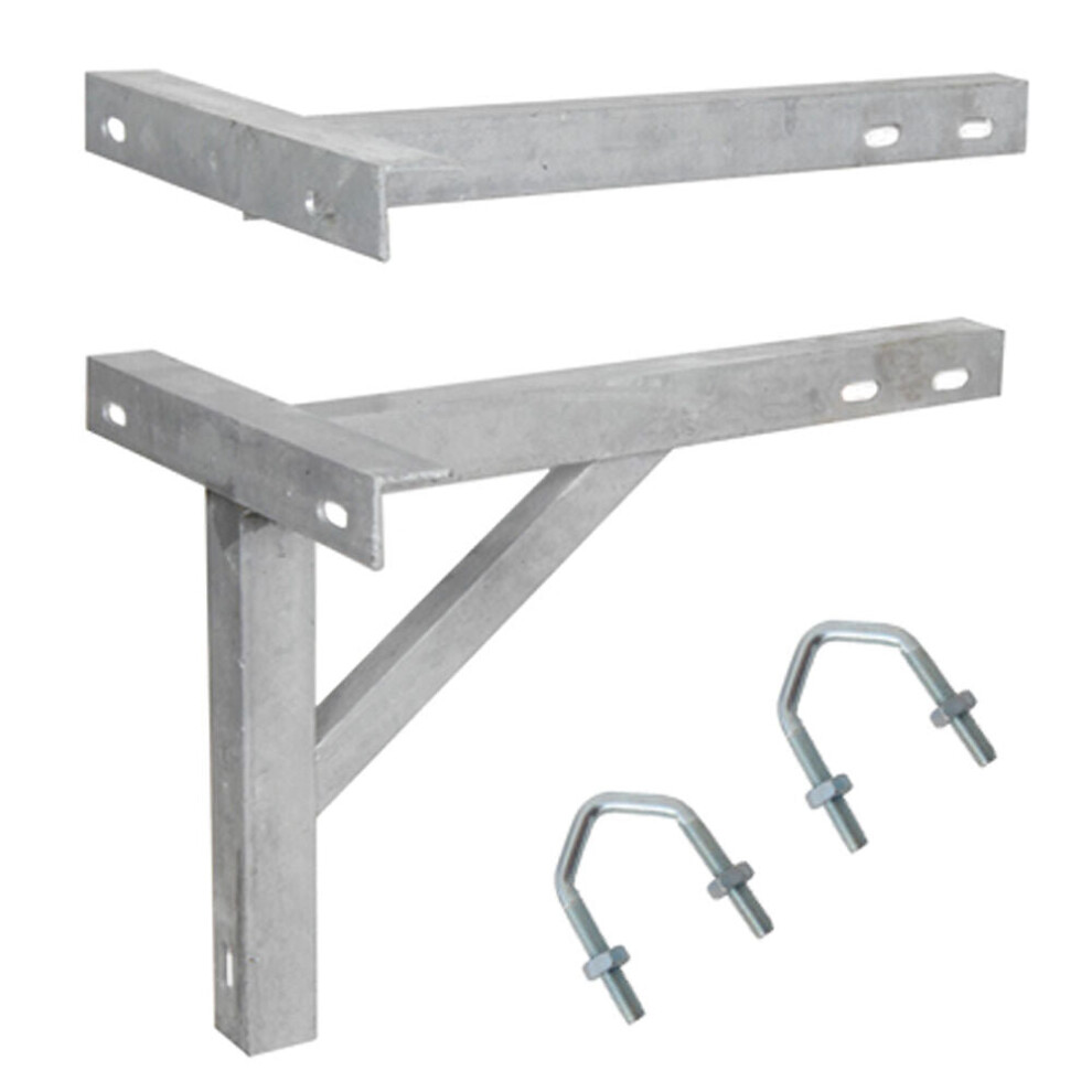18' Galvanized T & K Wall Mounting Bracket - Heavy Duty