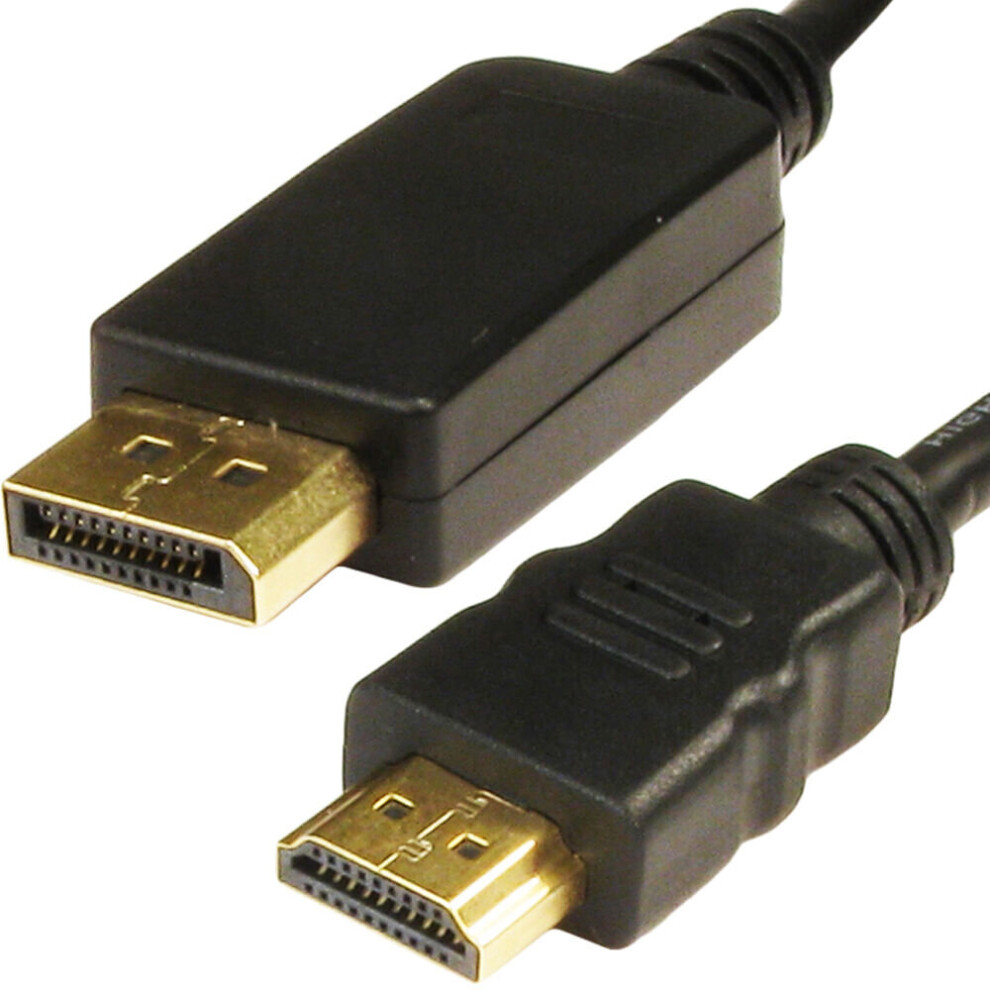 Loops 2M Pro Displayport Male To Hdmi Plug Cable Mac Video Tv Monitor Adapter Lead