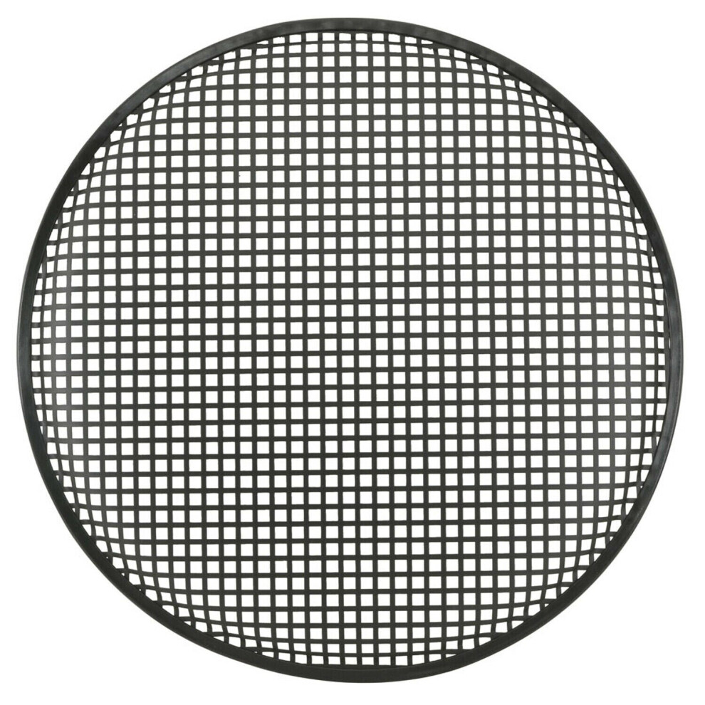 Loops 460Mm 18" Black Metal Round Speaker Mesh Grill Cabinet Subwoofer Cover