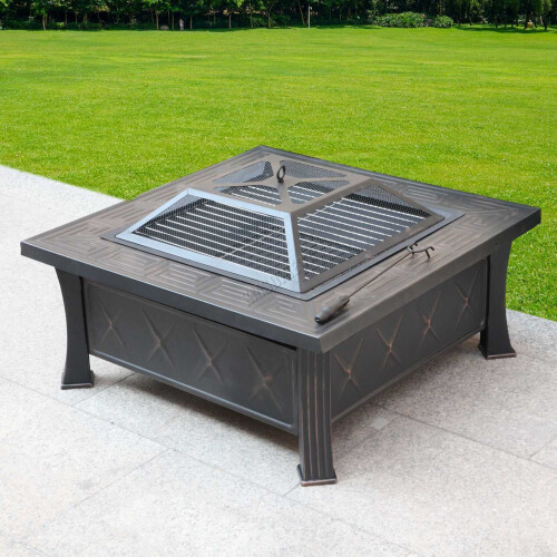 Outdoor Multifunctional Fire Pit Garden BBQ Camping Barbecue 1