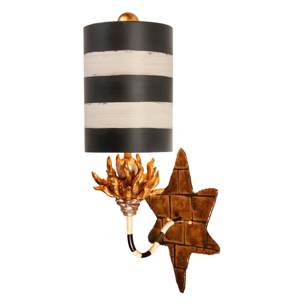 Loops Wall Sconce And Gold Led E27 60W Bulb Light/Black/White