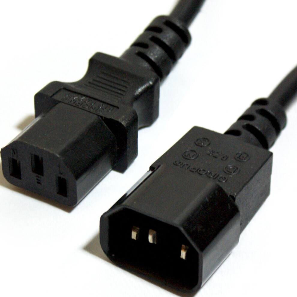 Loops 5M Iec C14 Male To C13 Socket Power Extension Cable-10A Mains Kettle Joiner Lead