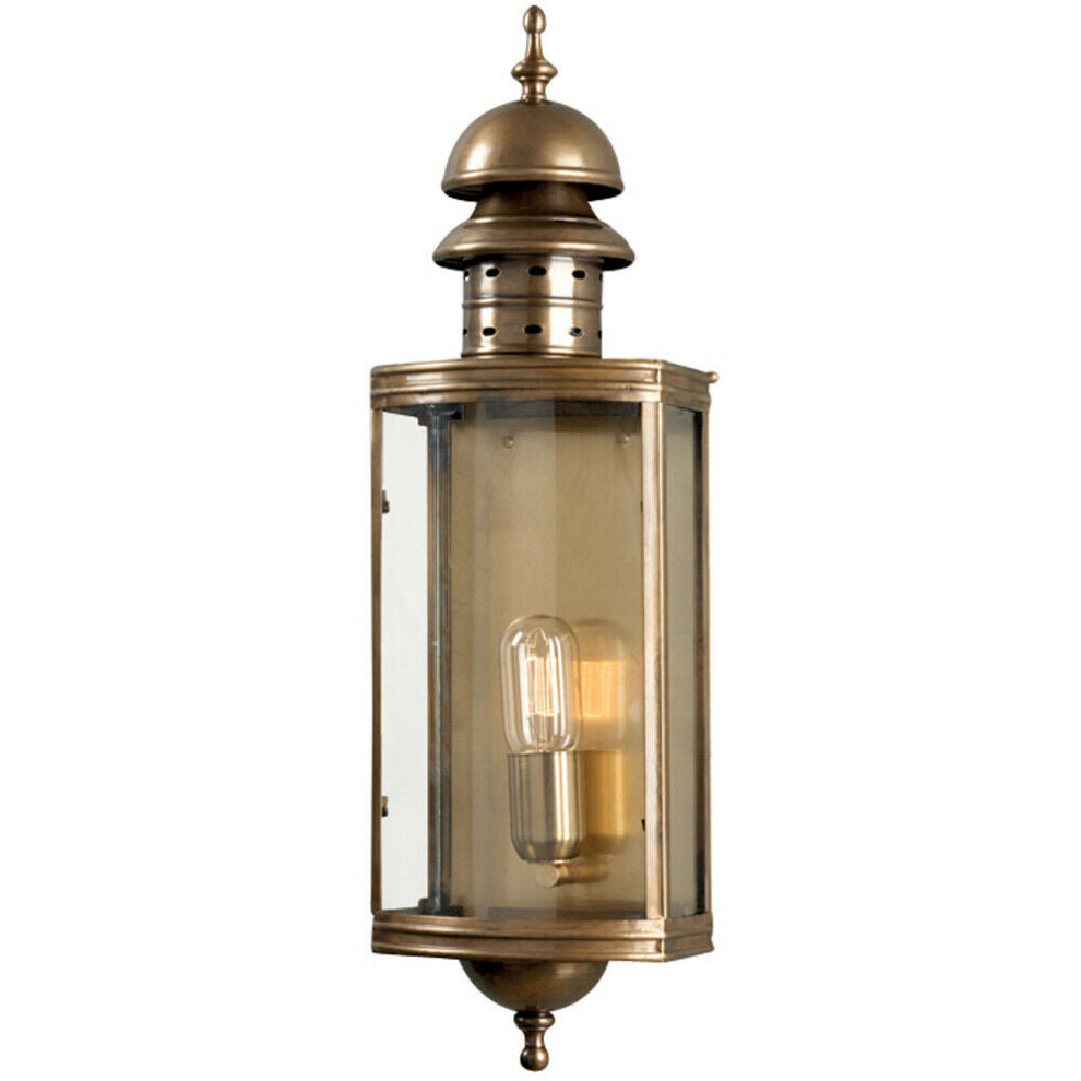 Loops Outdoor Ip44 Wall Aged Brass Led E27 100W D00474 Light
