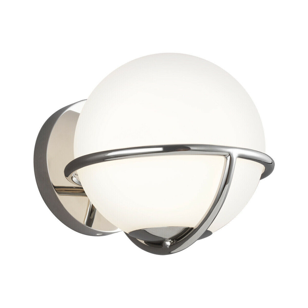 Loops Wall Light Sconce Highly Polished Nickel Finish Led G9 3.5W Bulb D00588
