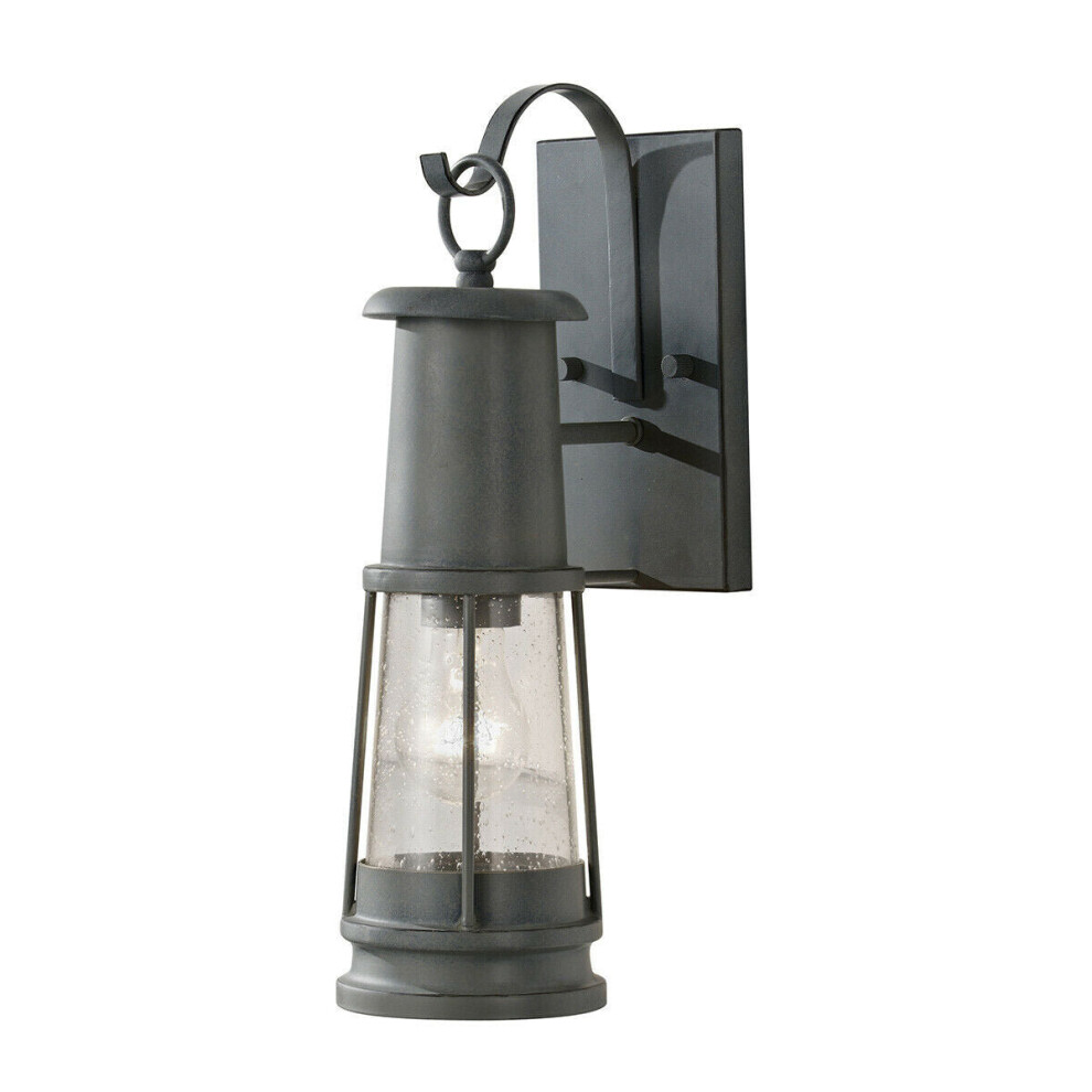 Loops Outdoor Ip44 Wall Light Sconce Storm Cloud Led E27 60W Bulb Outside External
