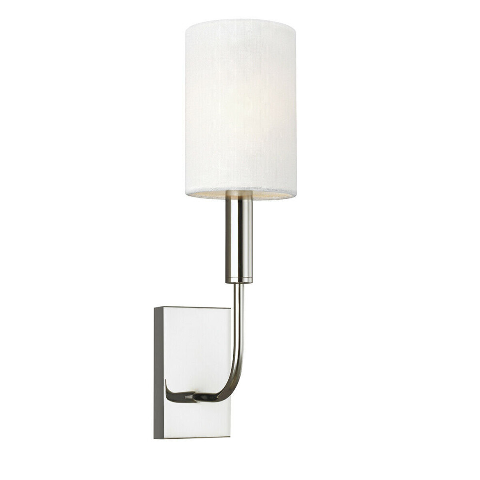 Wall Light Sconce Highly Polished Nickel Finish LED E14 60W Bulb d00639