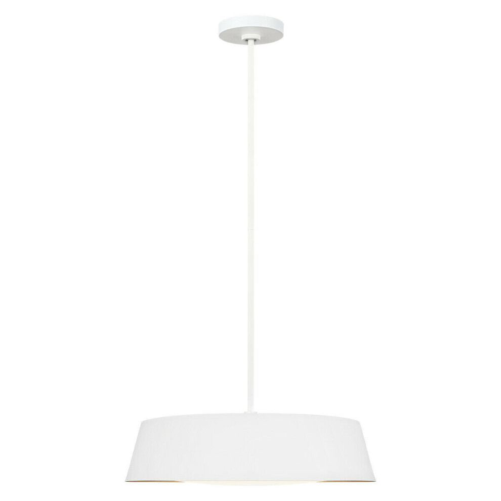5 Bulb Ceiling Pendant Light Fitting Matte White LED E14 60W Bulb