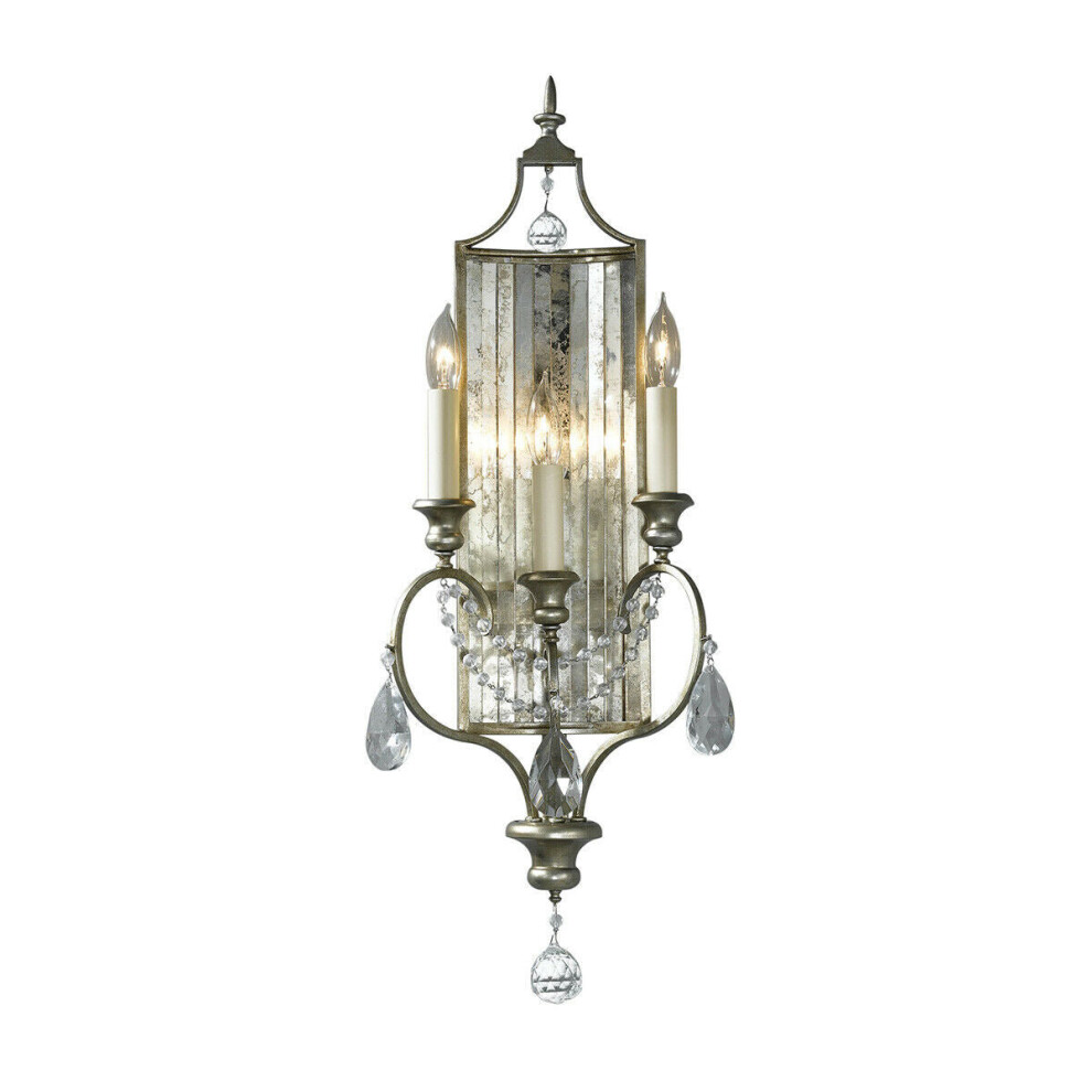 Loops 3 Bulb Wall Sconce Gilded Led E14 60W Bulb Light/Silver