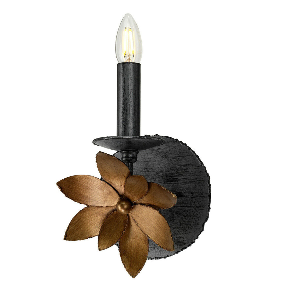 New Loops Wall Sconce Distressed & Led E14 60W Bulb Light/Silver/Gold Indoor-Inside-Lounge-Dining-Hallway-Interior-Inter