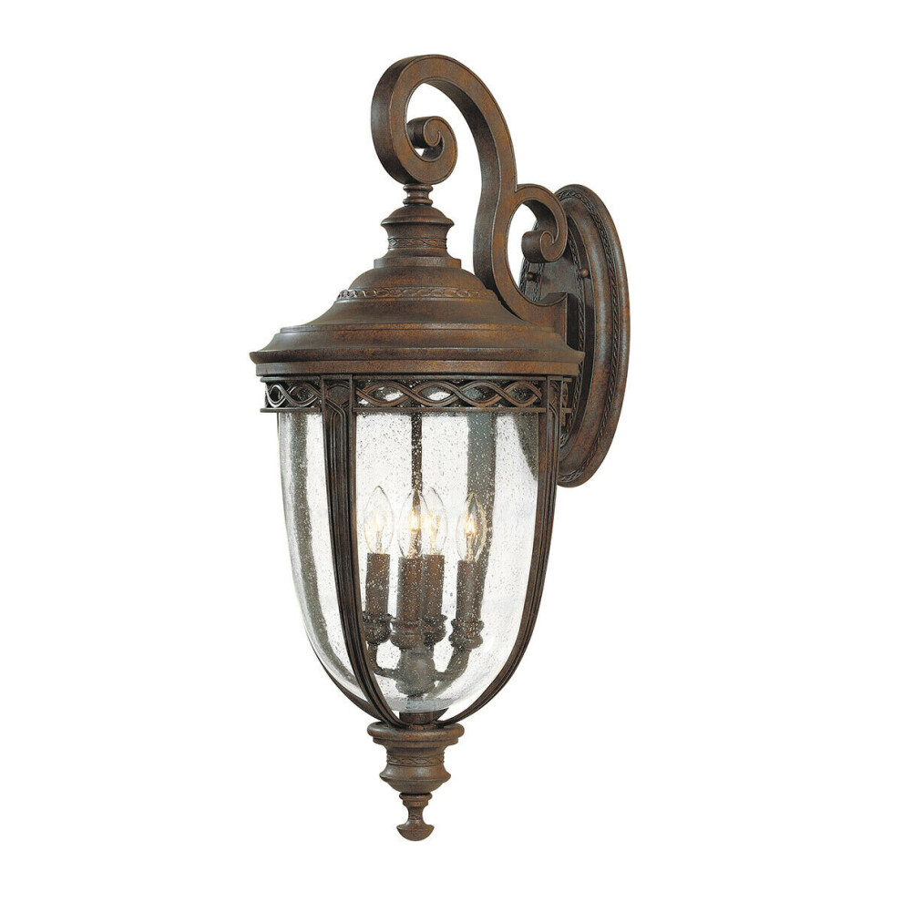 Loops Outdoor Ip44 4Wall British Led E14 60W Light/Bronze