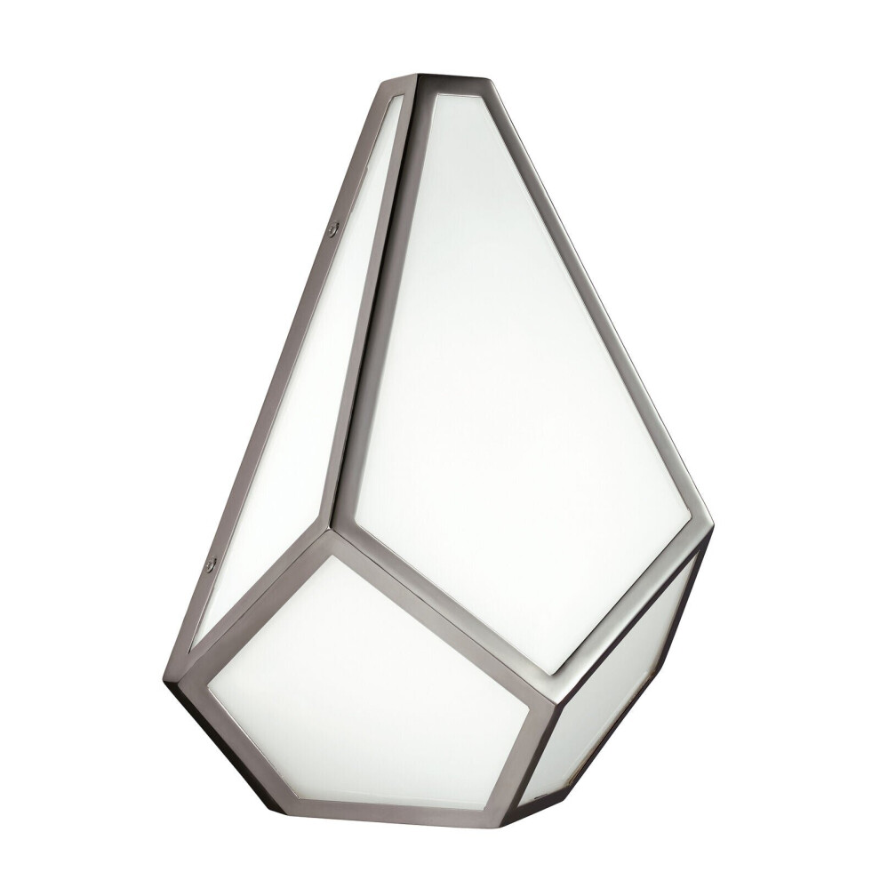 Loops Wall Light Sconce Highly Polished Nickel Finish Led E27 60W Bulb D00691
