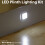 Loops Square LED Plinth Light Kit 2 WARM WHITE Spotlights Kitchen Bathroom Floor Panel 1