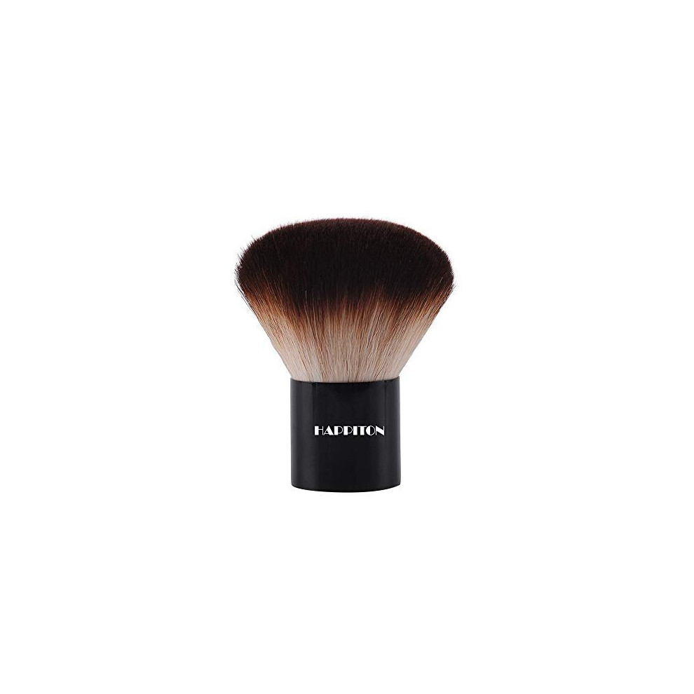 Happiton Kabuki Face Brush Foundation Brush For Powder Mineral Foundation Blending Blush Buffing Makeup Brush (Aluminum Handle)