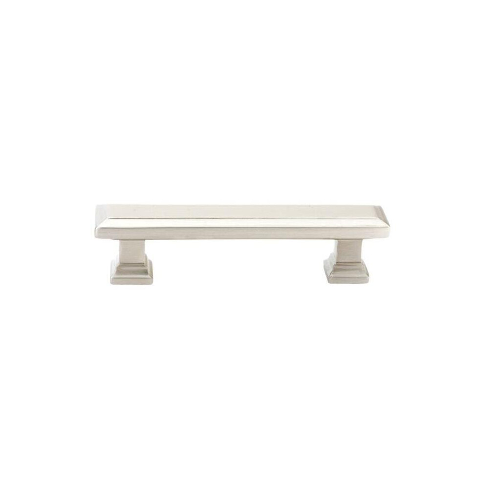 Emtek 86299Us15 3 In. Geometric Rectangular Cabinet Pull, Satin Nickel 738505012814