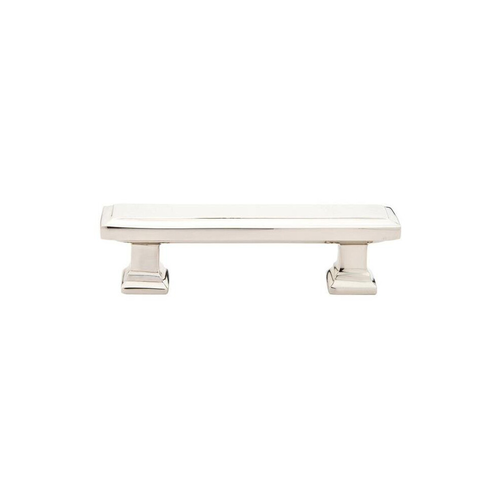 Emtek 86300Us14 3.5 In. Geometric Rectangular Cabinet Pull, Bright Nickel 738505017710