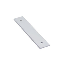 Emtek 86435US26 4 in. Center to Center Back Plate for Pulls, Bright Chrome
