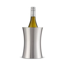 Oak & Steel - Stainless Steel Double Walled Wine Bottle Cooler for Party