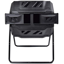 SQUEEZE master Dual Chamber Compost Tumbler Bin 160 l Capacity rotatable, Better Air Circulation Efficient Compost, Rotating Tumbling Composter B